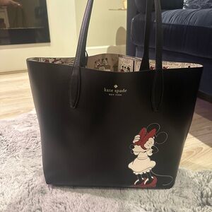 Kate Spade Black Minnie Mouse Tote Bag